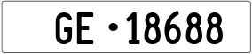 Trailer License Plate